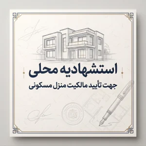 متن استشهاد محلی برای مالکیت خانه ، ملک و منزل مسکونی